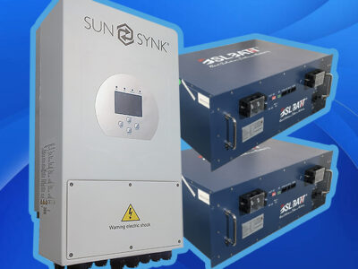 SunSynk Hybrid Inverter 8.8kW + BSL Battery Stubby 51.2V – 172Ah (8.8kWh)