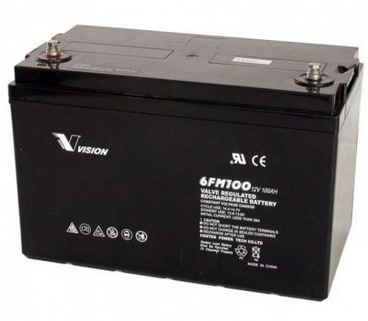 Deep Cycle 100Ah 12V Fully Sealed AGM Technology (6FM100Z-X)