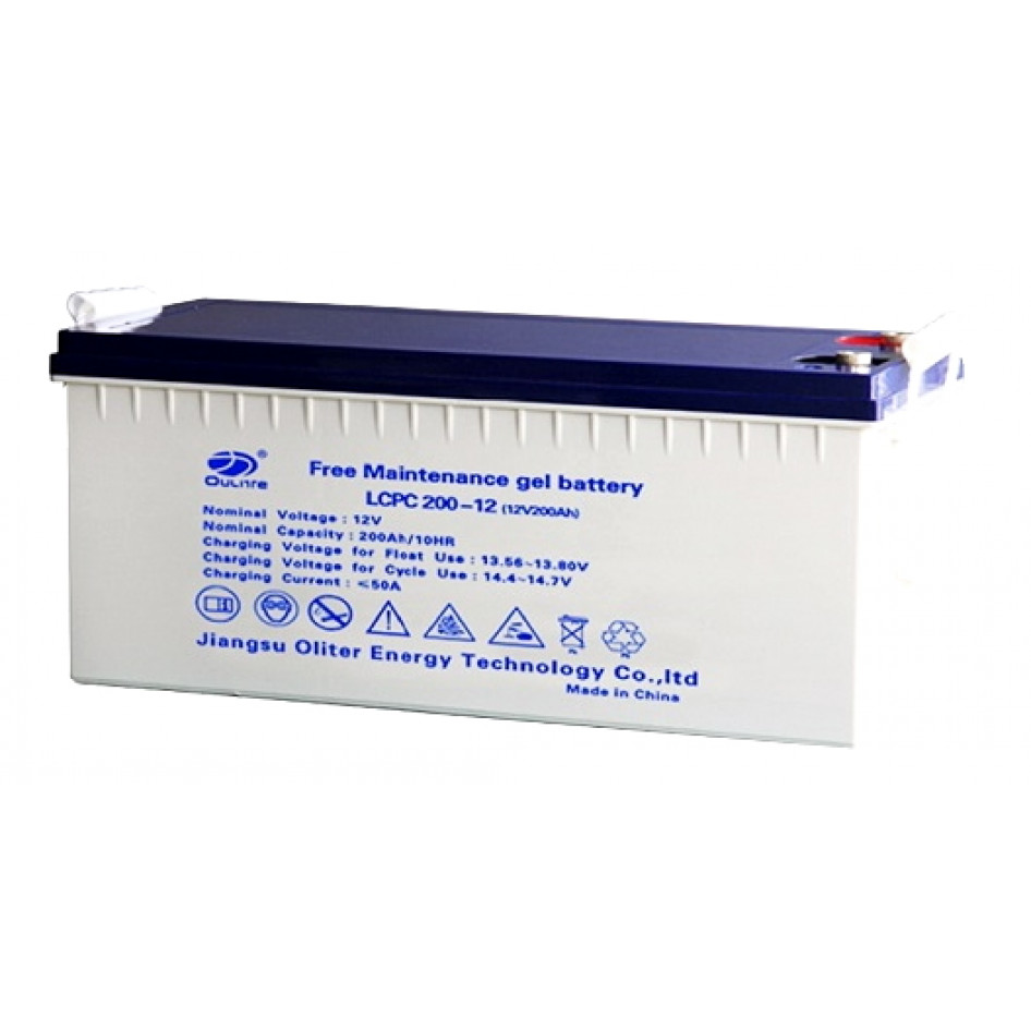 200ah 12V Deep Cycle GEL Battery - OLITER