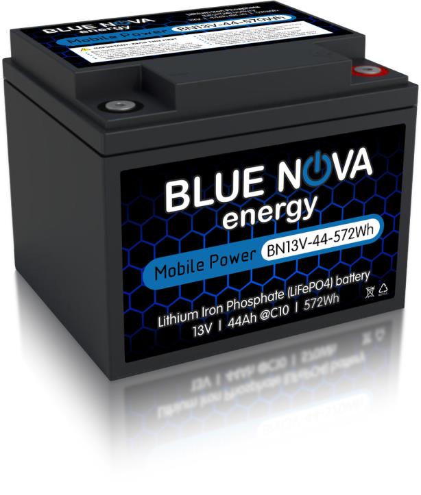 Blue Nova LiFePO4 BN13V-44-572Wh (Lithium Iron Phosphate) Battery