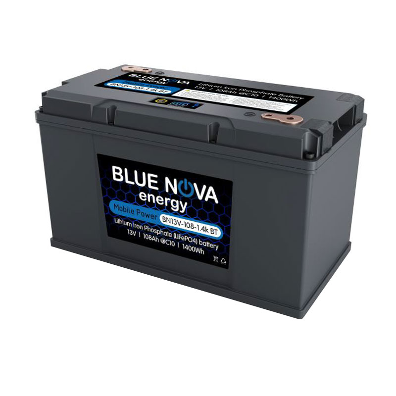 Blue Nova LiFePO4 BN13V-108-1.4k BT (Lithium Iron Phosphate) Battery