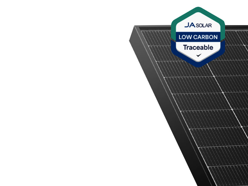JA Solar 460W N-type Double Glass Bifacial LB Traceable Low Carbon 54 Cell Black Frame MC4-EVO2